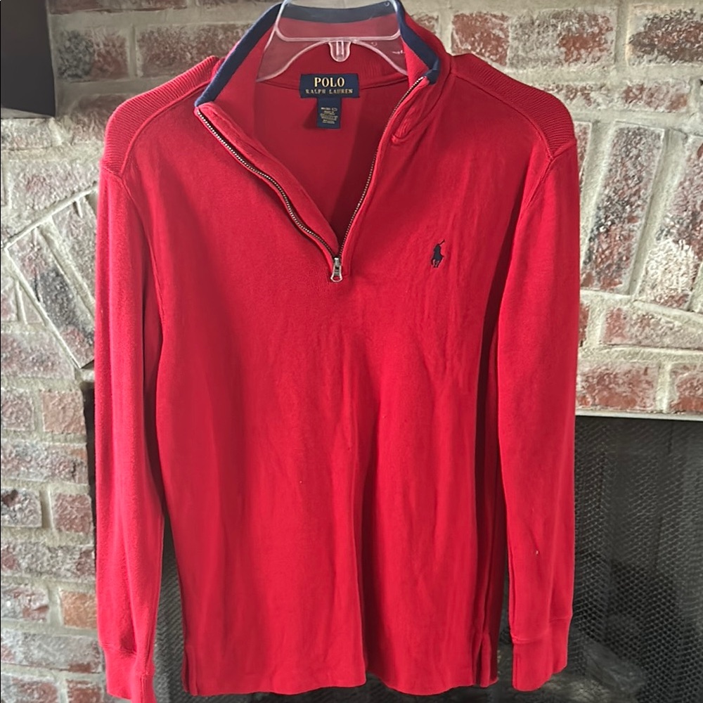 Polo by Ralph Lauren Red Knit Top